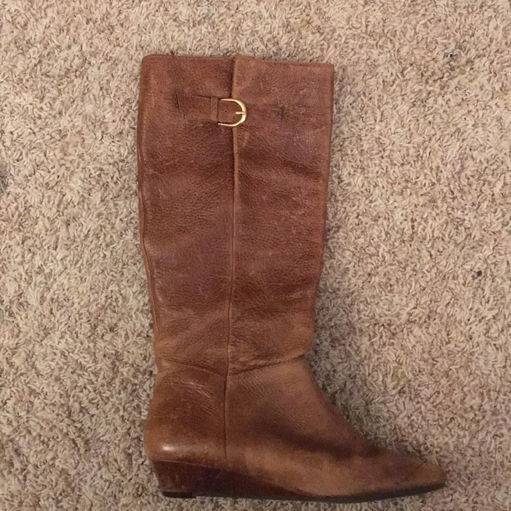 Steve Madden riding boots with wedge